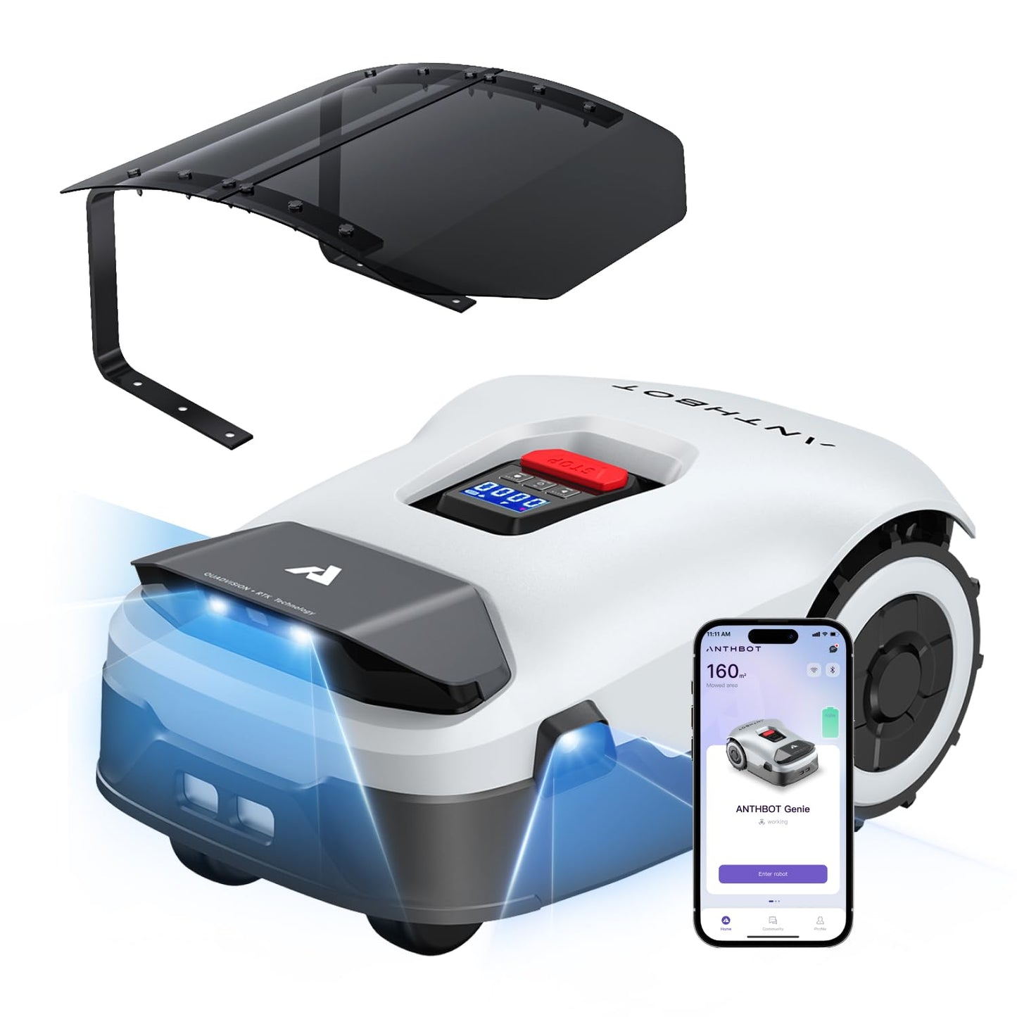 ANTHBOT Genie 1000 Mähroboter 2000 m² inkl.… – Produktansicht
